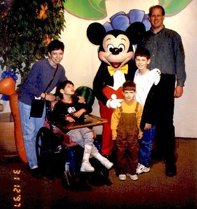 The Scherzingers with Mickey Mouse